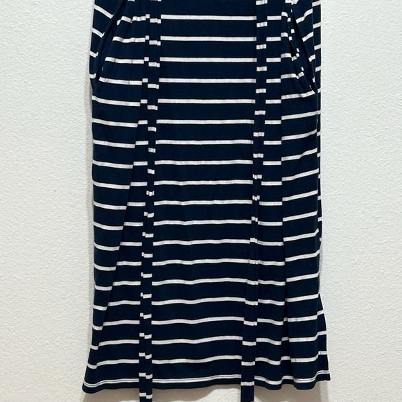 Time & True Blue & White Striped Stretch T Shirt Midi Dress Womens Size XXL - Picture 13 of 13